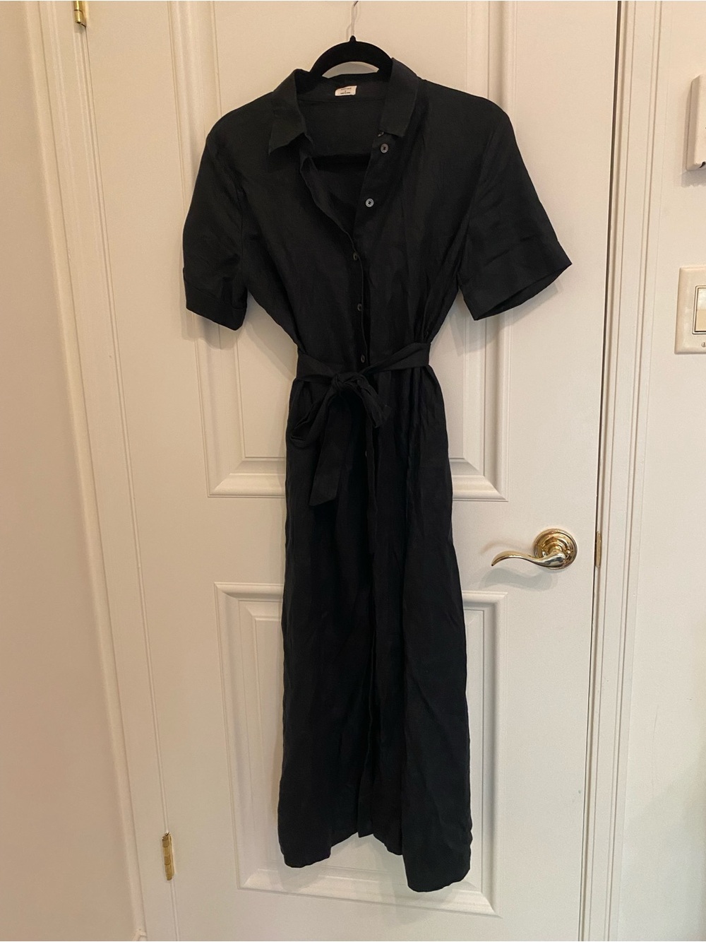 Wilfred Linen MIDI Dress with Tie Waist